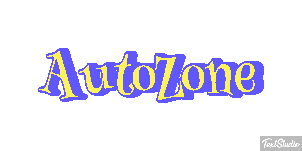 AutoZone Effet de texte