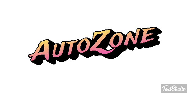 AutoZone Effet de texte