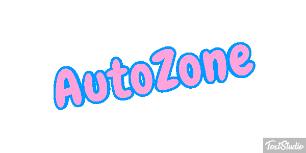 AutoZone Effet de texte