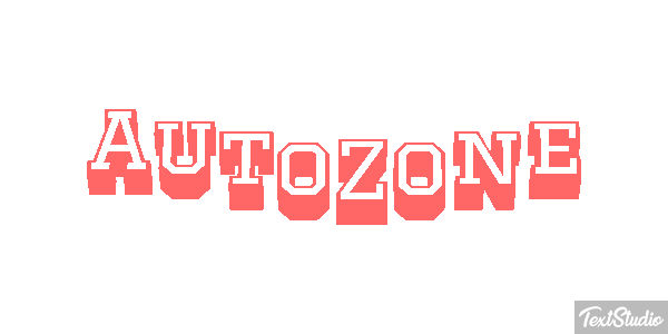 AutoZone Effet de texte