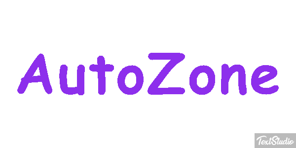 AutoZone Effet de texte