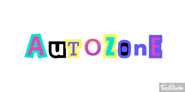 AutoZone Effet de texte