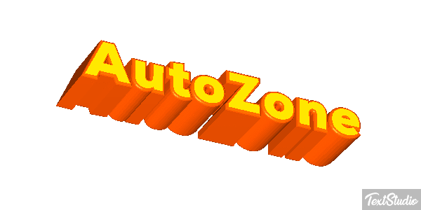 AutoZone Effet de texte