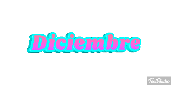 Diciembre Текстовый эффект