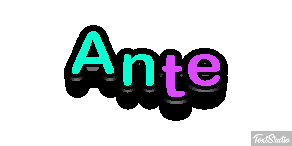 Ante Text effect