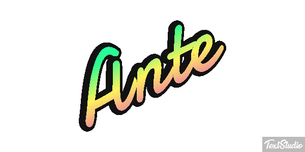 Ante Text effect