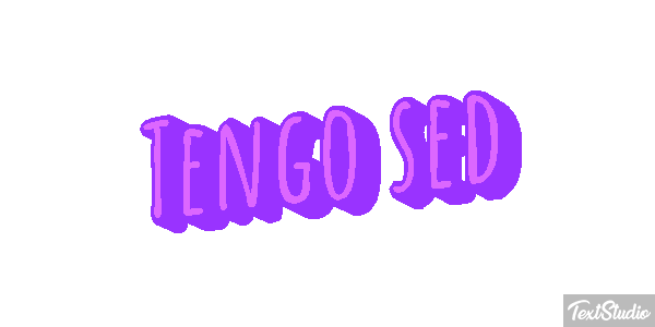 Tengo sed Текстовый эффект