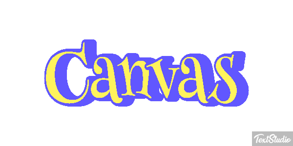Canvas Effetto testo