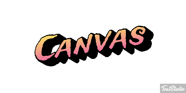 Canvas Effetto testo