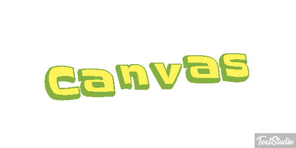 Canvas Effetto testo