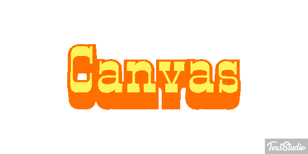 Canvas Effetto testo