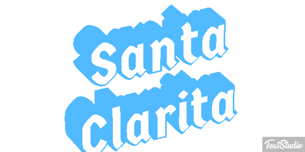 Santa Clarita Effetto testo