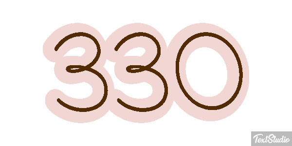 330 Tekst effect