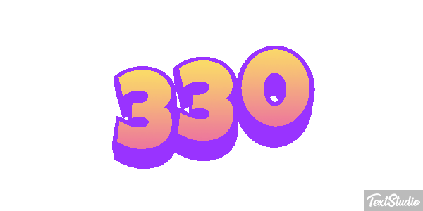 330 Tekst effect