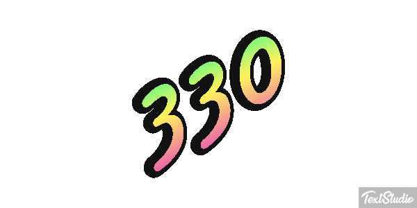330 Tekst effect