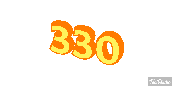 330 Tekst effect