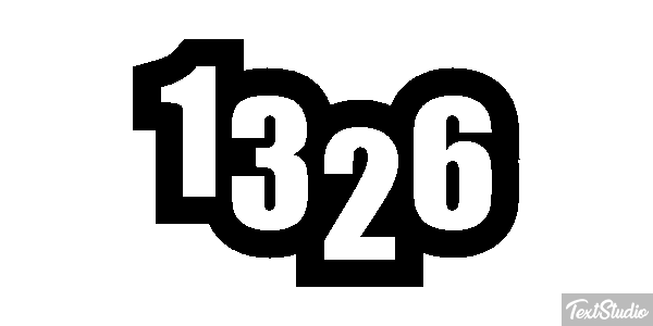 1326 Text effect