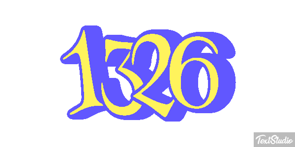 1326 Text effect