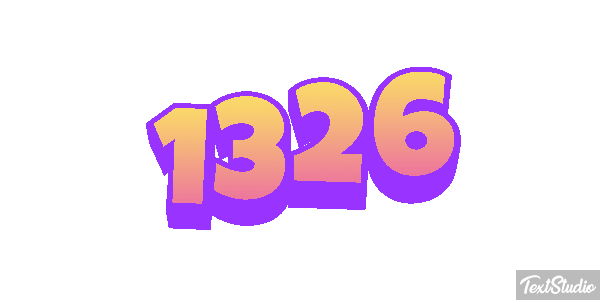 1326 Text effect