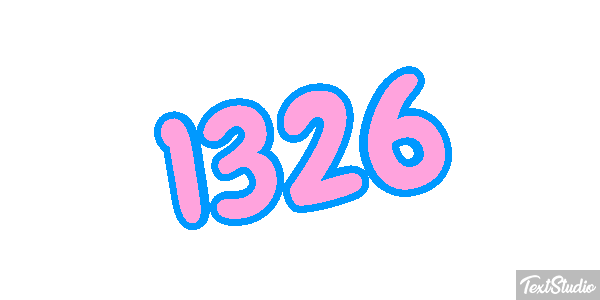 1326 Text effect
