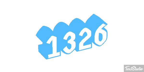 1326 Text effect