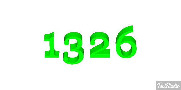 1326 Text effect