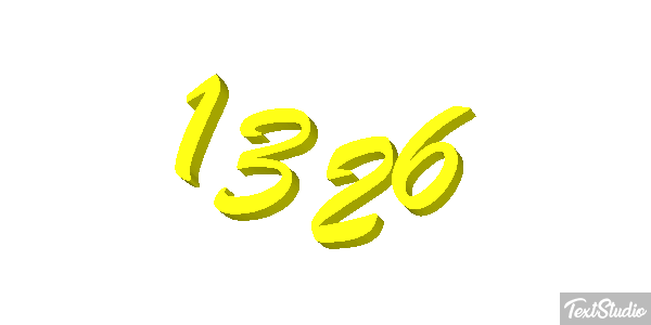 1326 Text effect