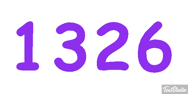 1326 Text effect