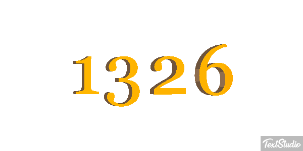 1326 Text effect