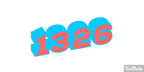 1326 Text effect