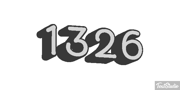 1326 Text effect