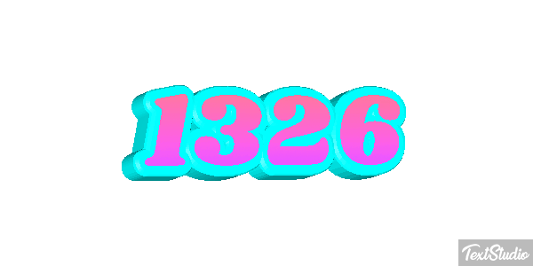 1326 Text effect