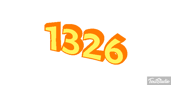 1326 Text effect