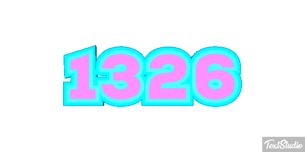 1326 Text effect