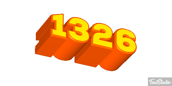 1326 Text effect