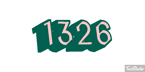 1326 Text effect