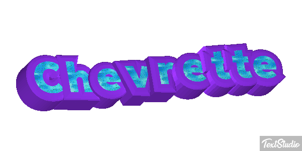 Chevrette Efecto de texto