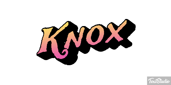 Knox Efecto de texto