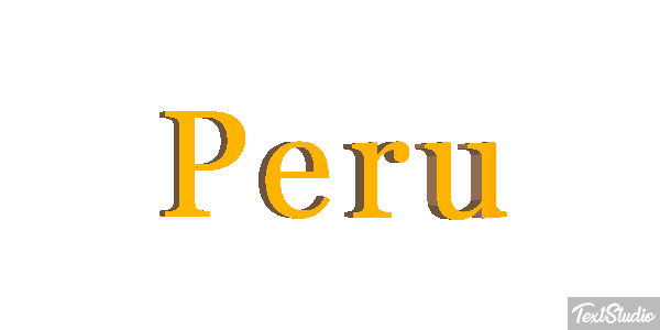 Peru Text effect