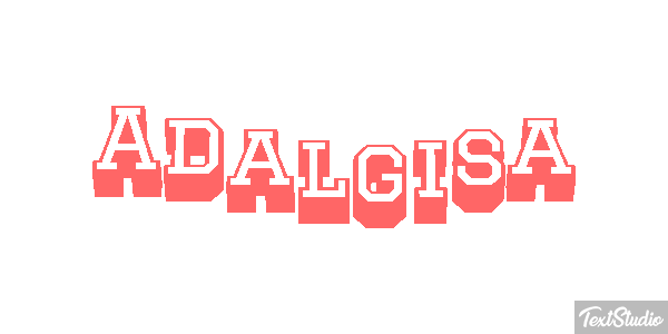 Adalgisa Text effect