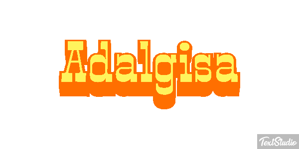 Adalgisa Text effect