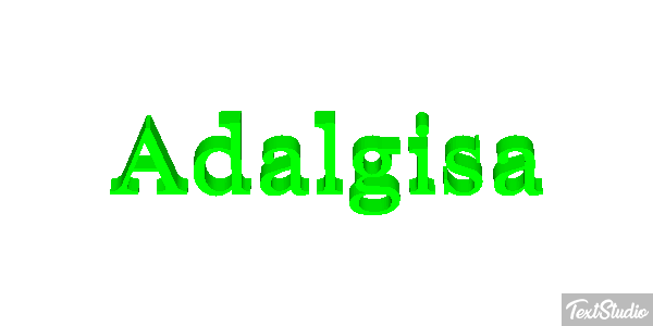 Adalgisa Text effect
