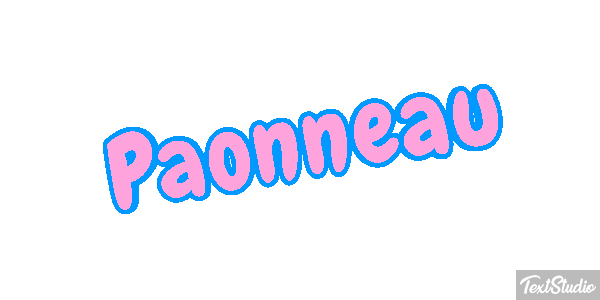 Paonneau Effet de texte