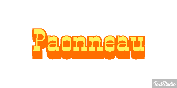 Paonneau Effet de texte