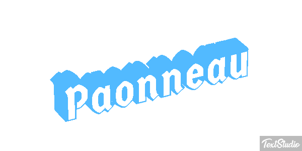 Paonneau Effet de texte