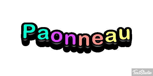 Paonneau Effet de texte