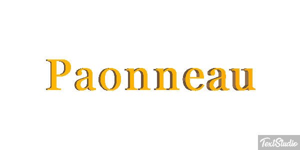 Paonneau Effet de texte