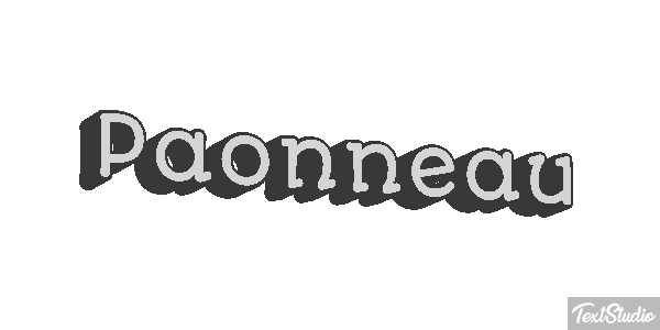 Paonneau Effet de texte