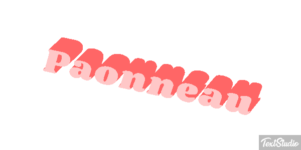 Paonneau Effet de texte