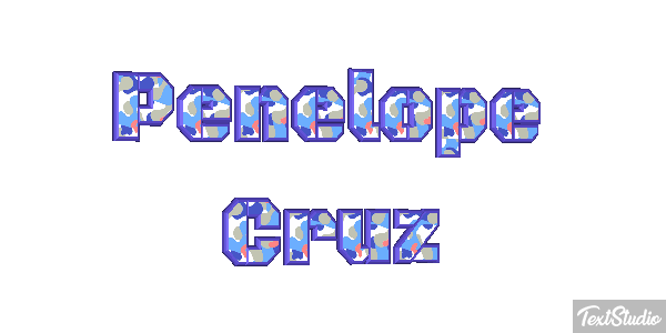 Penélope Cruz Text effect
